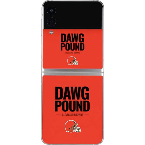 NFL Cleveland Browns Team Motto Galaxy Z Flip4 5G Skin